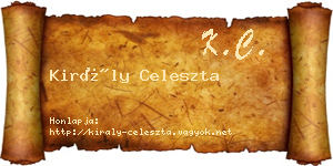 Király Celeszta névjegykártya